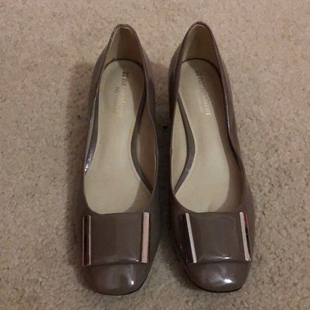 Tan pumps